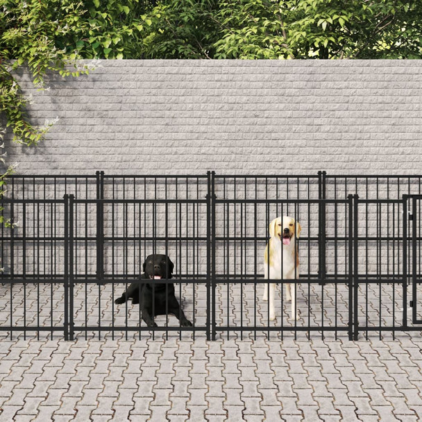 Vanjski kavez za pse čelični 13,14 m² 3124603