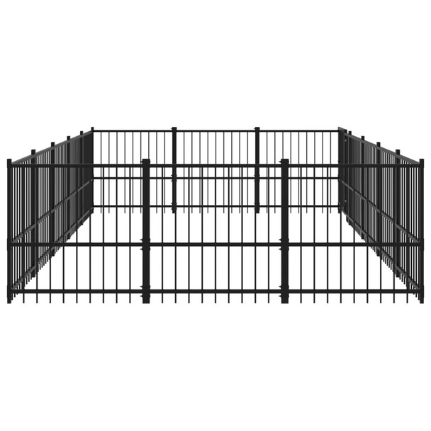 Vanjski kavez za pse čelični 14,11 m² 3124618