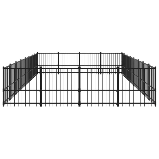 Vanjski kavez za pse čelični 30,11 m² 3124630