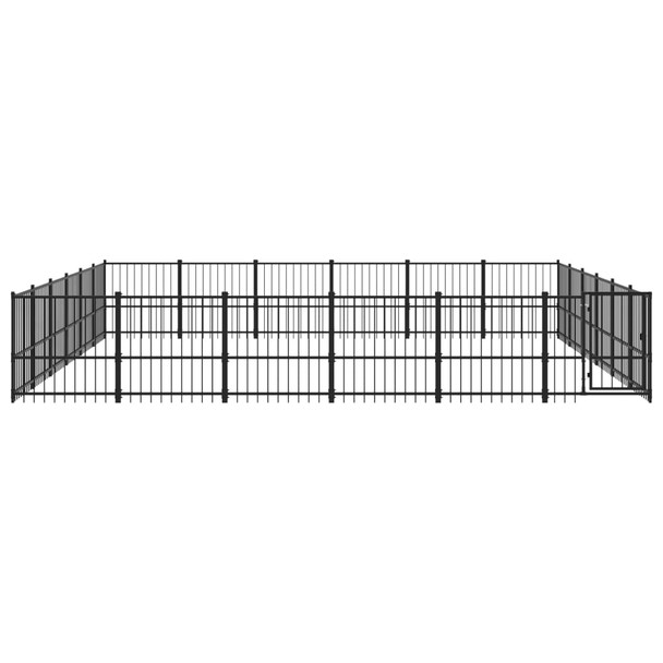 Vanjski kavez za pse čelični 33,87 m² 3124643