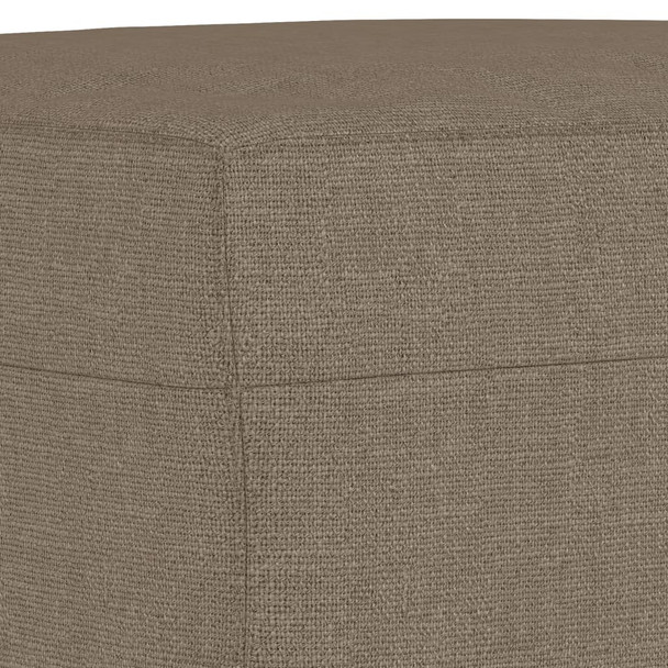 Klupa smeđesiva 70 x 35 x 41 cm od tkanine 349374