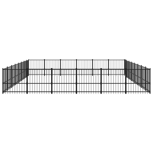 Vanjski kavez za pse čelični 45,16 m² 3124645