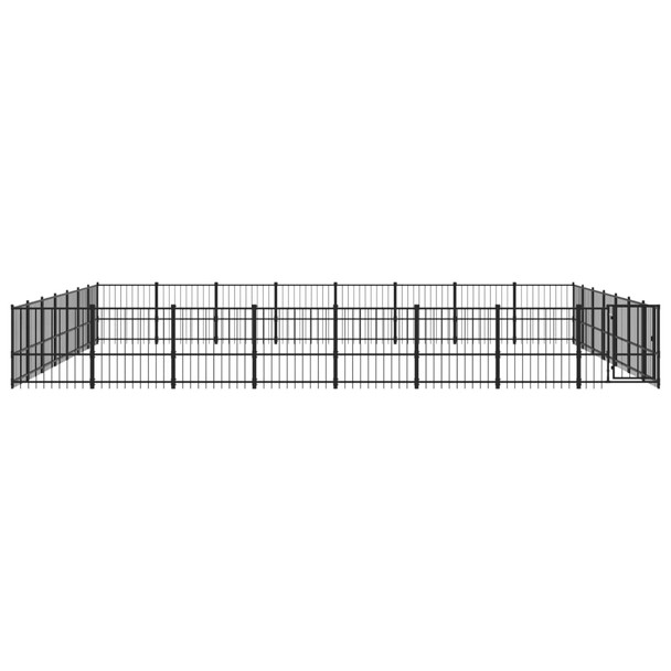 Vanjski kavez za pse čelični 52,69 m² 3124651