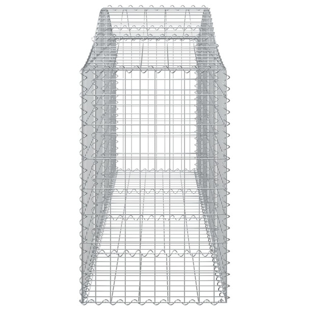 Lučne gabionske košare 3 kom 200x50x80/100 cm pocinčano željezo 3145620