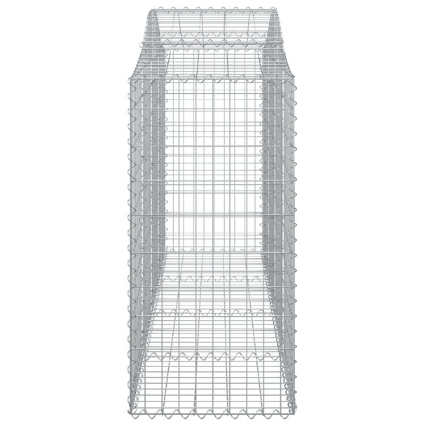 Lučne gabionske košare 14kom 200x50x100/120cm pocinčano željezo 3145652