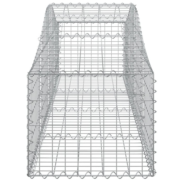 Lučne gabionske košare 7 kom 200x50x40/60 cm pocinčano željezo 3145582