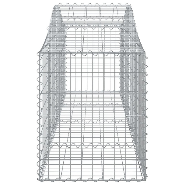 Lučne gabionske košare 2 kom 200x50x60/80 cm pocinčano željezo 3145598