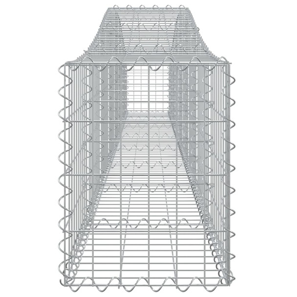 Lučne gabionske košare 4 kom 400x30x40/60 cm pocinčano željezo 3145789