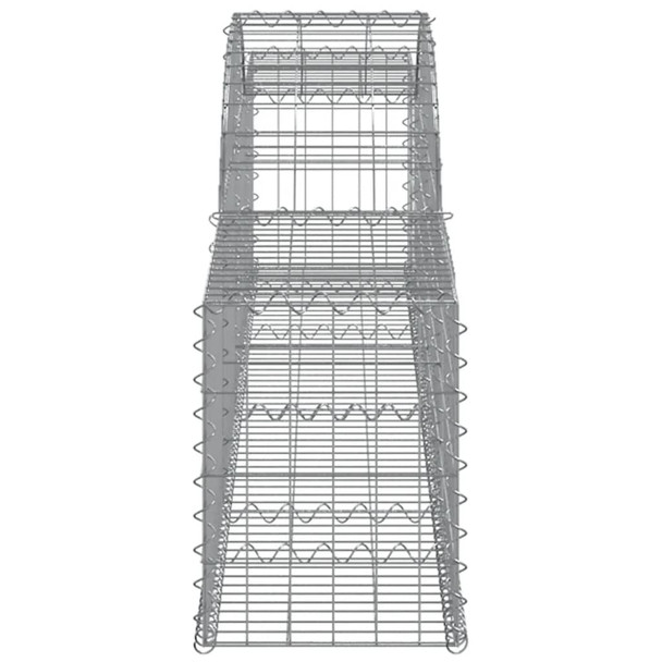 Lučne gabionske košare 2 kom 300x30x40/60 cm pocinčano željezo 3146467