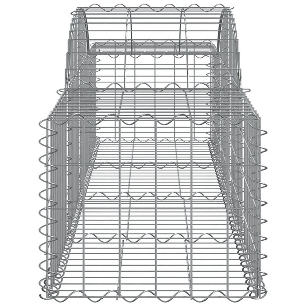 Lučne gabionske košare 20 kom 200x50x40/60 cm pocinčano željezo 3146272