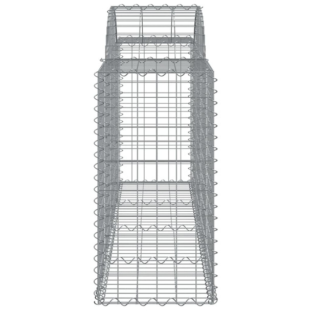 Lučne gabionske košare 3 kom 200x50x80/100 cm pocinčano željezo 3146300