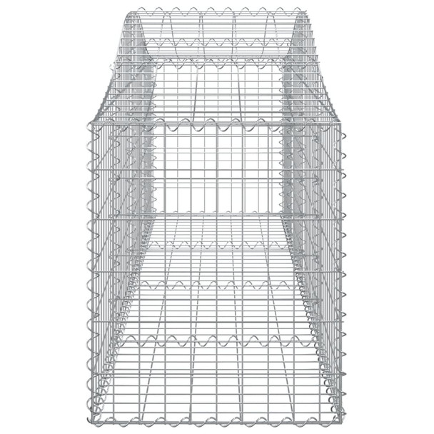 Lučne gabionske košare 7 kom 200x50x60/80 cm pocinčano željezo 3145603