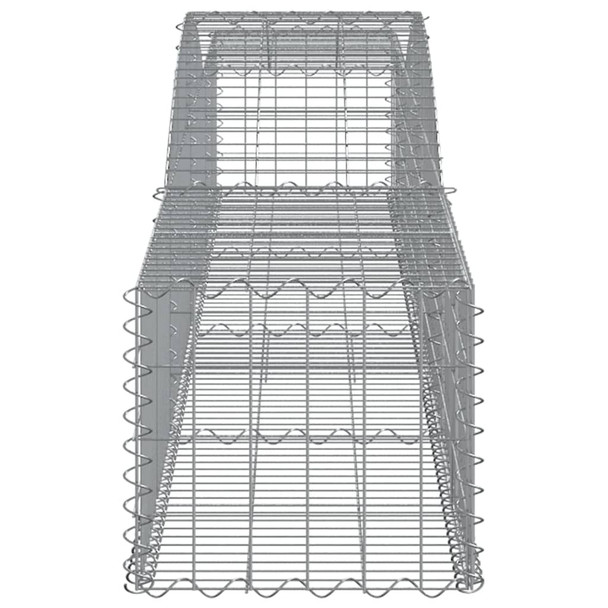 Lučne gabionske košare 9 kom 400x50x40/60 cm pocinčano željezo 3146964