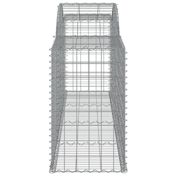 Lučne gabionske košare 2 kom 300x50x80/100 cm pocinčano željezo 3146683