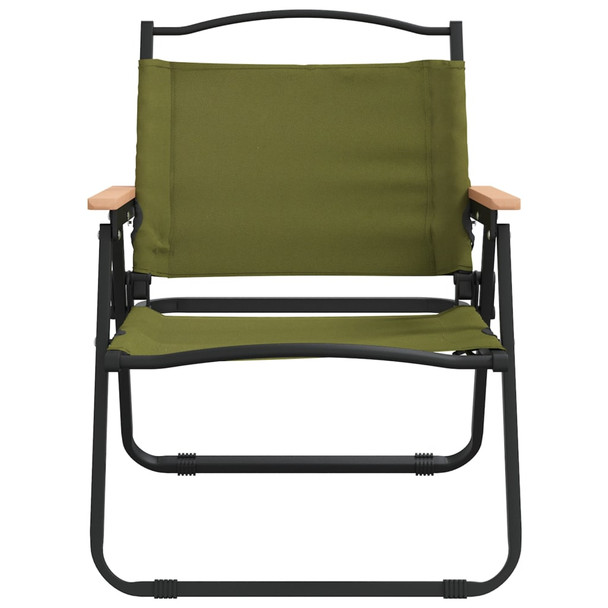 Stolice za kampiranje 2 kom zelene 54x43x59 cm tkanina Oxford 319483