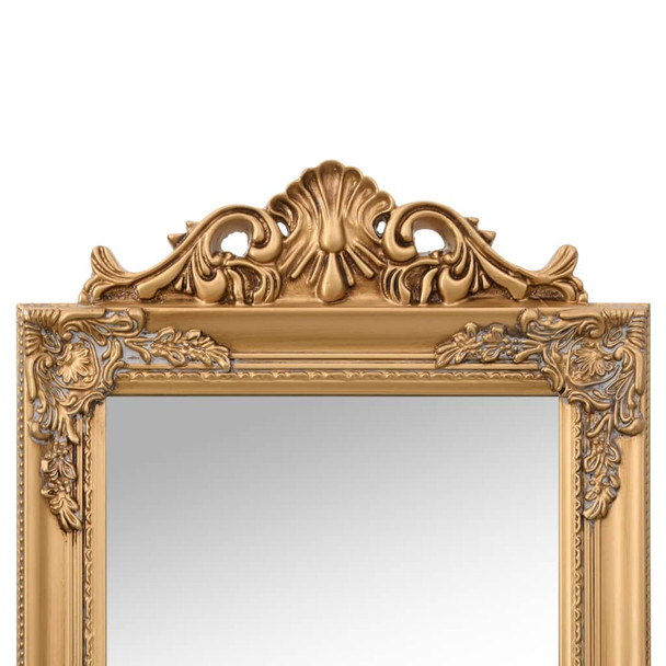 Samostojeće ogledalo zlatno 45 x 180 cm 351525