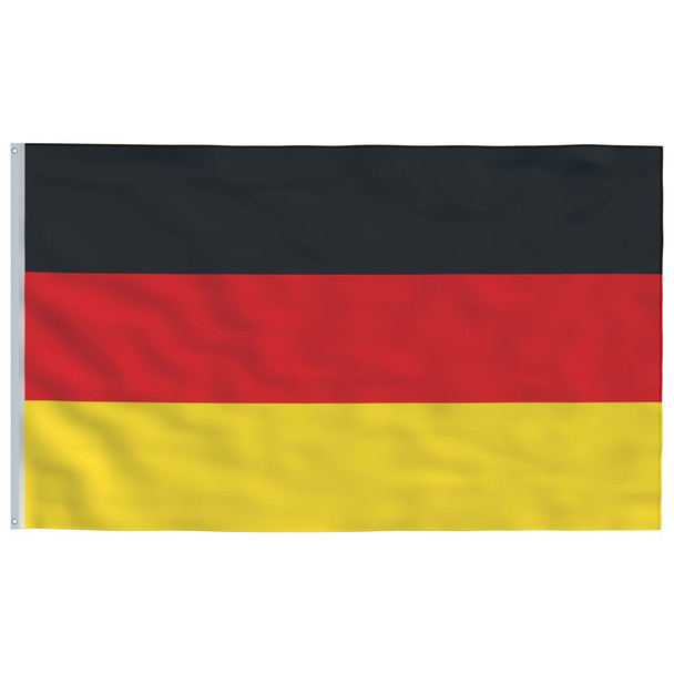 Njemačka zastava i jarbol 5,5 m aluminijski 3147120