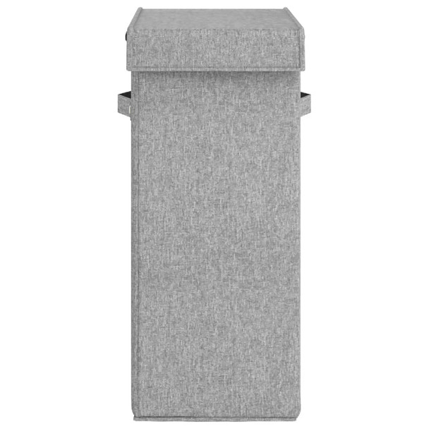 Sklopiva košara za rublje siva 26x34,5x59,5 cm umjetno platno 351039