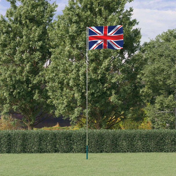 Zastava Ujedinjenog Kraljevstva i jarbol 5,5 m aluminijski 3147140