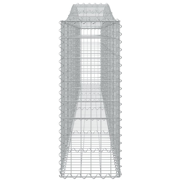 Lučne gabionske košare 25 kom 400x30x80/100cm pocinčano željezo 3145824