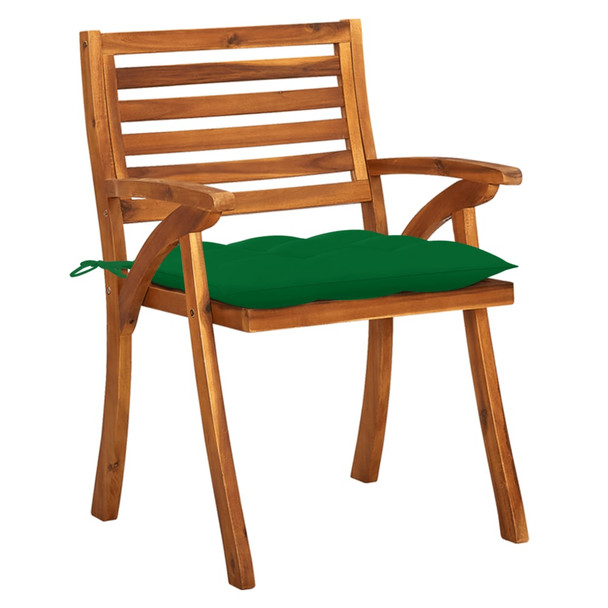 Vrtne stolice s jastucima 4 kom od masivnog bagremovog drva 3075194
