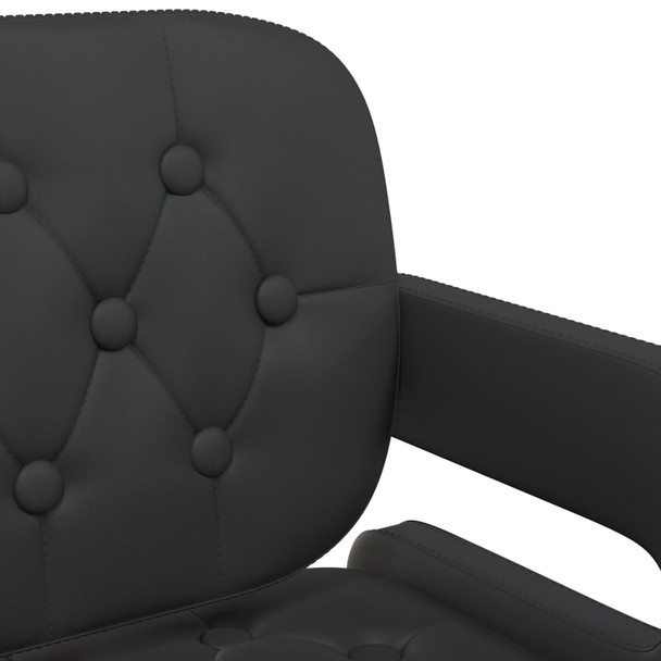 Okretne blagovaonske stolice od umjetne kože 4 kom crne 3089107