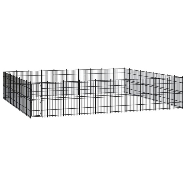 Vanjski kavez za pse čelični 82,94 m² 3098008