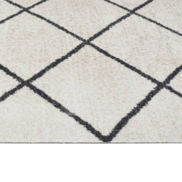 Kuhinjski tepih perivi kvadratni uzorak 60 x 180 cm baršunasti 136568