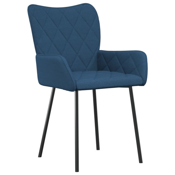 Blagovaonske stolice od tkanine 2 kom plave 344843
