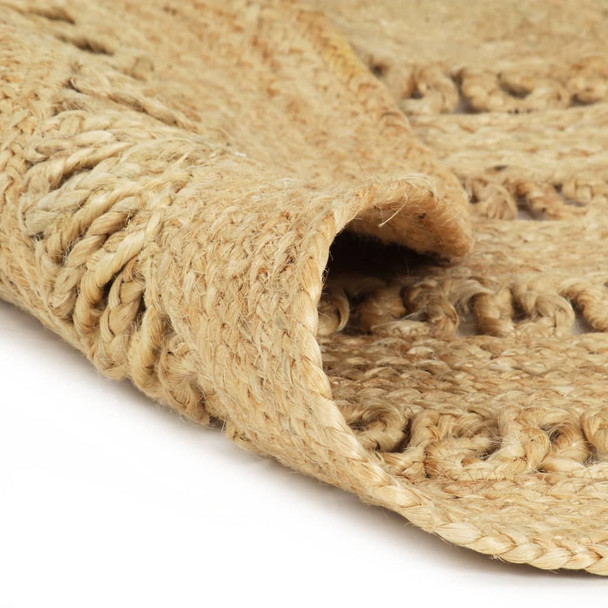 Ručno rađeni pleteni tepih od jute 120 cm 133708