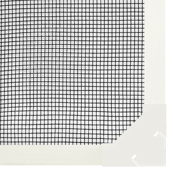 Magnetski prozorski zaslon protiv insekata bijeli 120 x 140 cm 153853