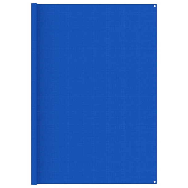 Tepih za šator 250 x 450 cm plavi 310724