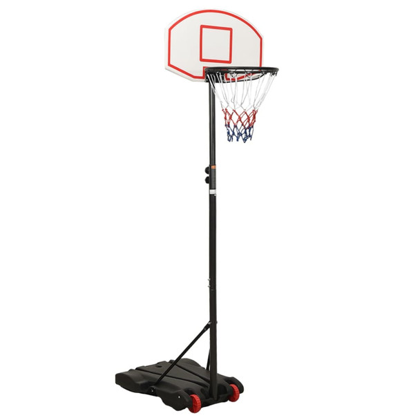 Košarkaški stalak bijeli 216 - 250 cm od polietilena 93655