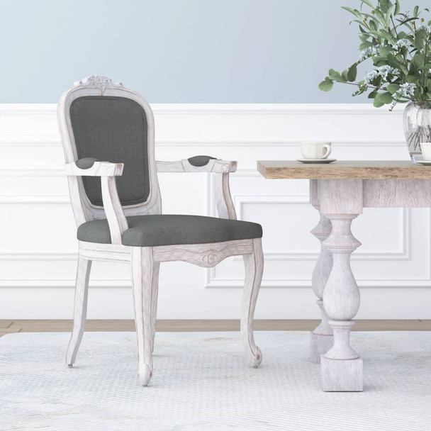 Blagovaonska stolica tamnosiva 62 x 59,5 x 100,5 cm od tkanine 344458
