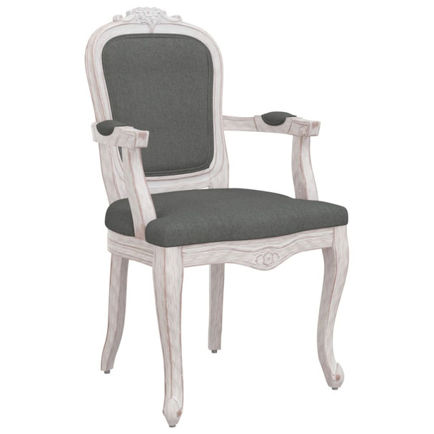 Blagovaonske stolice 2 kom tamnosive 62x59,5x100,5 cm tkanine 344465
