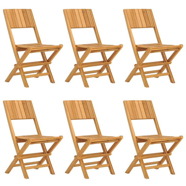 Sklopive vrtne stolice 6 kom 47x61x90 cm od masivne tikovine 3155059
