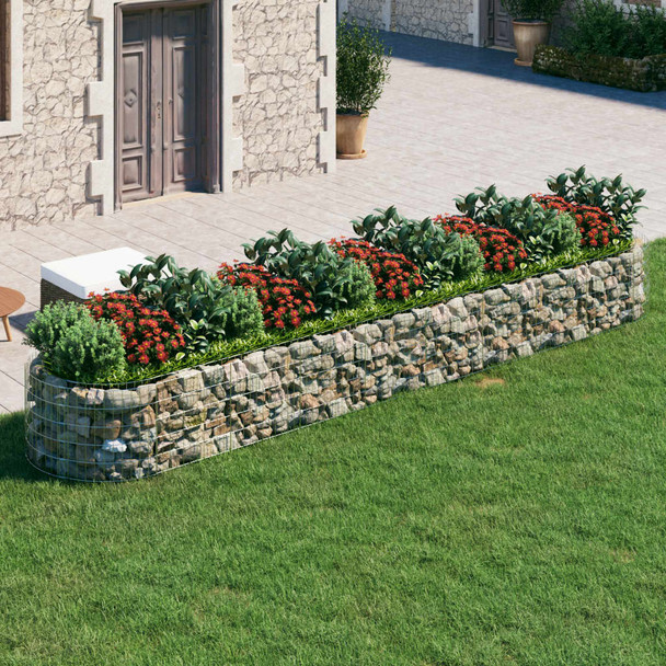 Gabionska povišena gredica od pocinčanog željeza 500x100x50 cm 152043