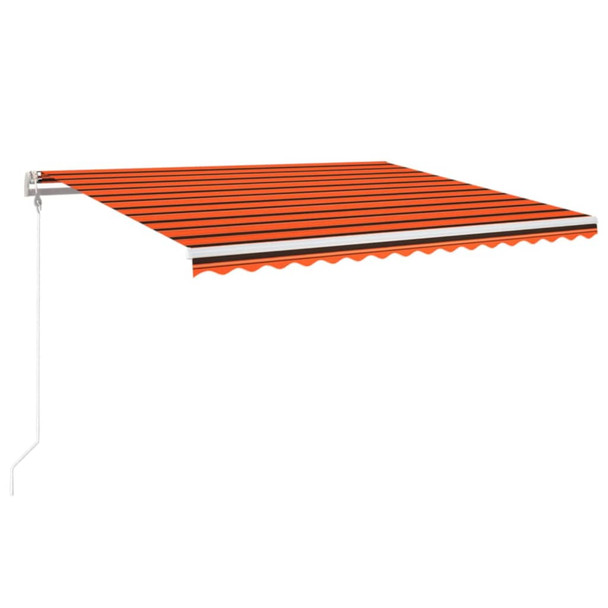 Automatska tenda sa senzorom LED 450 x 350 cm narančasto-smeđa 3069015