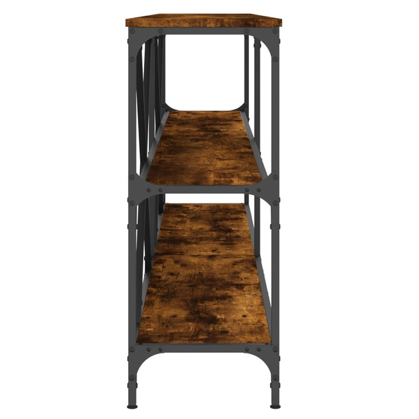 Konzolni stol boja hrasta 200 x 30 x 75 cm od drva i željeza 832860