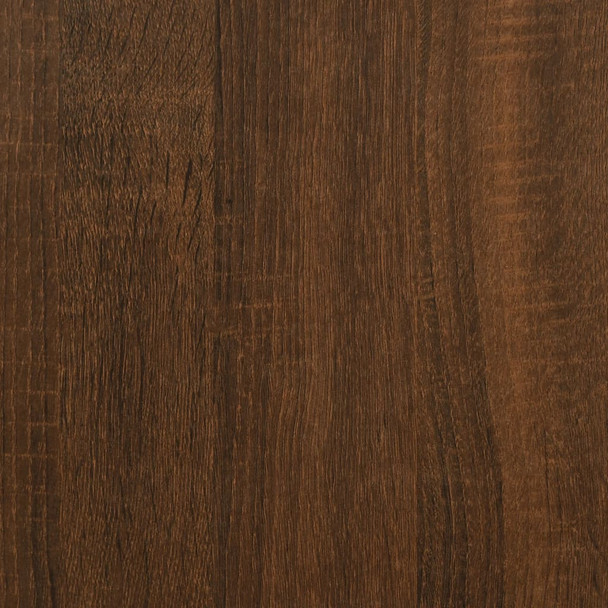 Konzolni stol boja smeđeg hrasta 200x30x75 cm od drva i željeza 832862