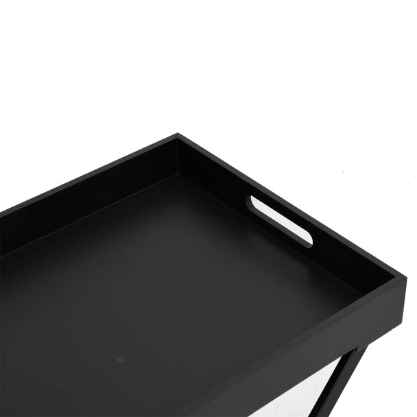 Sklopivi stol crni 48 x 34 x 61 cm MDF 331660