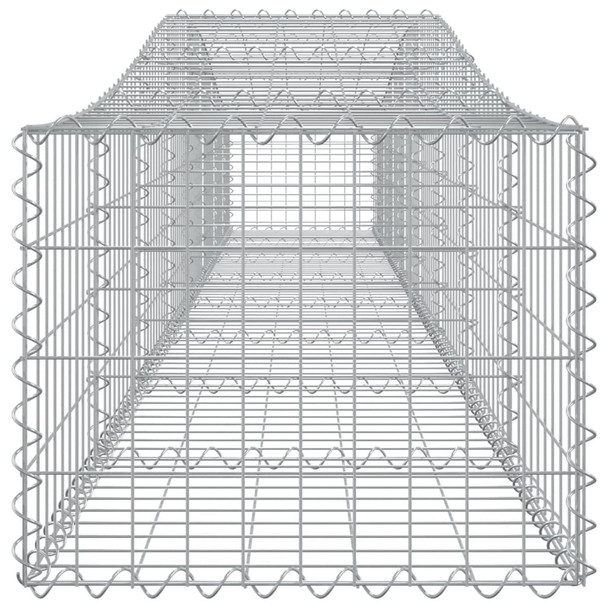 Lučne gabionske košare 2 kom 400x50x40/60 cm pocinčano željezo 3145917