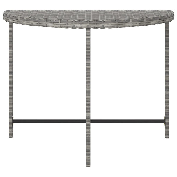 Vrtni stol sivi 100 x 50 x 75 cm od poliratana 316653