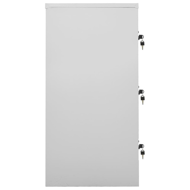 Ormarić s ključem svjetlosivi-zeleni 90 x 45 x 92,5 cm čelični 336443