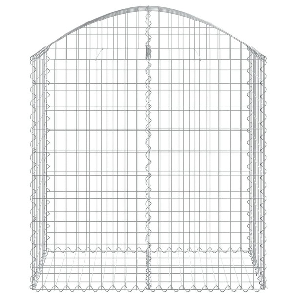 Gabionska košara s lukom 100x50x100/120 cm pocinčano željezo 153435