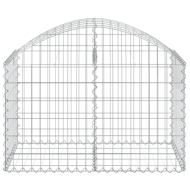 Gabionska košara s lukom 100x50x60/80 cm pocinčano željezo 153433