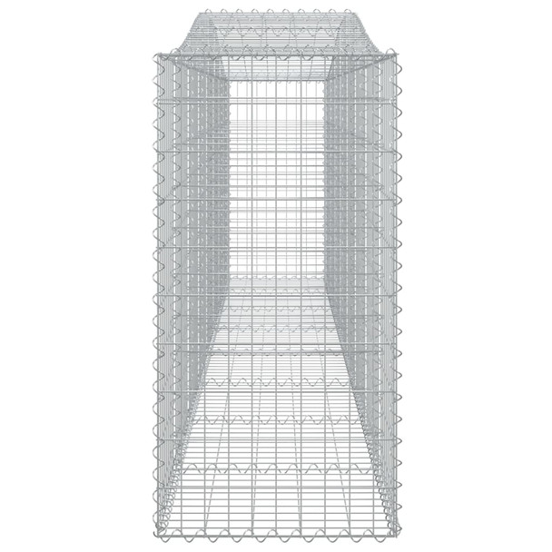 Gabionska košara s lukom 400x50x100/120 cm pocinčano željezo 153415