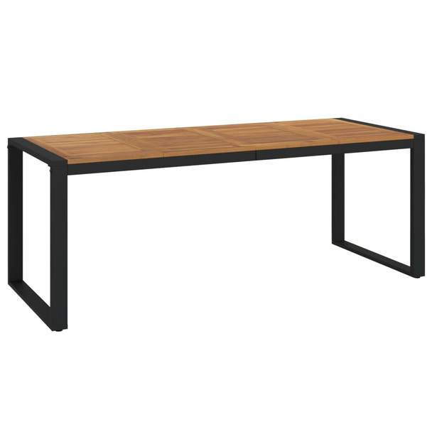 Vrtni stol s U-nogama 200 x 90 x 75 cm od masivnog drva bagrema 319518