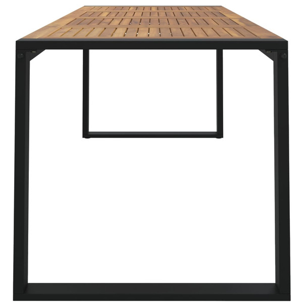 Vrtni stol s U-nogama 200 x 90 x 75 cm od masivnog drva bagrema 319518