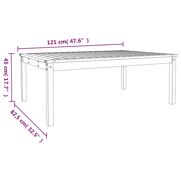 Vrtni stol 121 x 82,5 x 45 cm od masivnog drva duglazije 824132